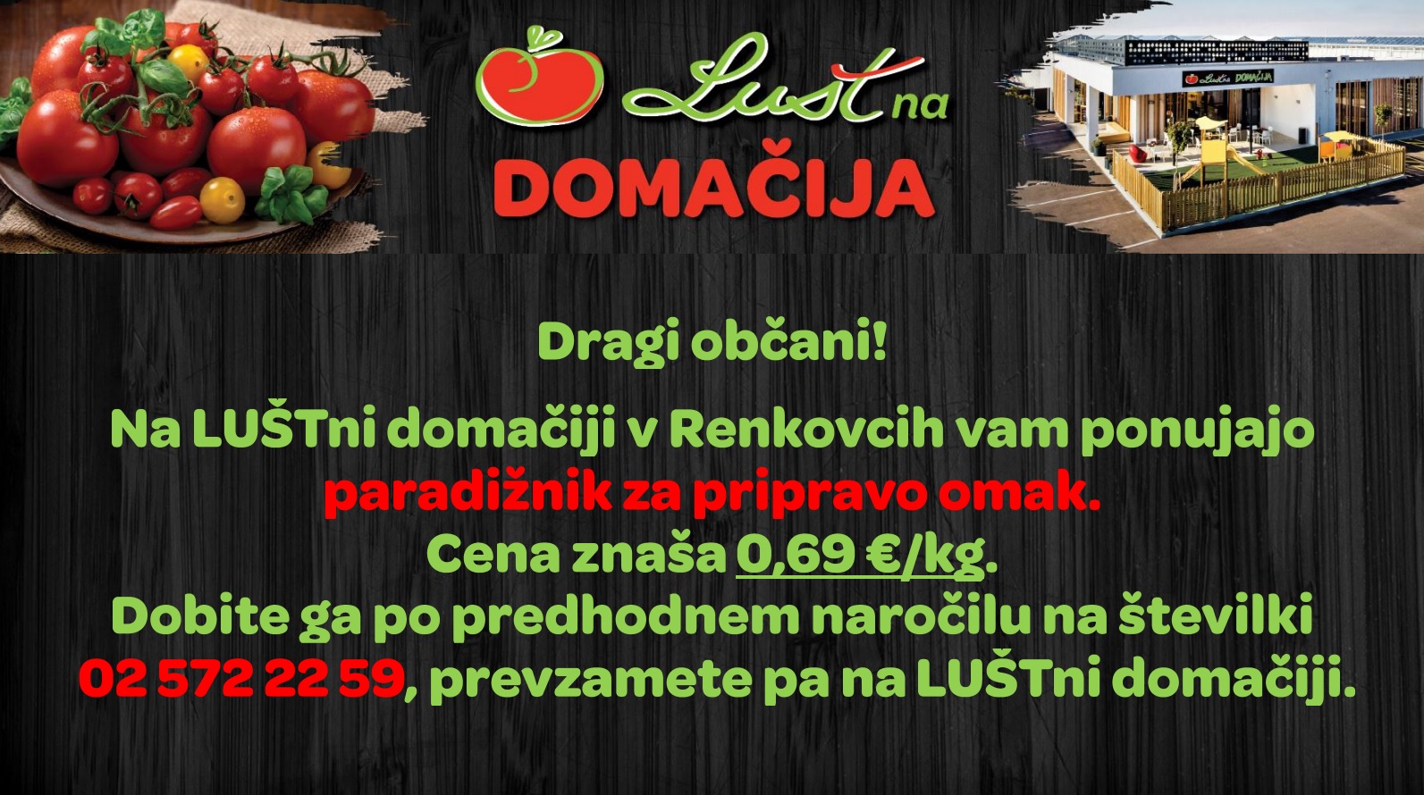 Paradižnik za predelavo